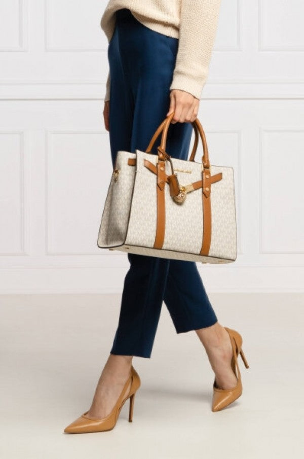 Miichael Kors MK Nouveau Hamilton Large Satchel Bag With Dust Bag