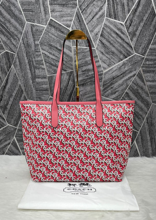 Coachh canvas City Tote With DustCover