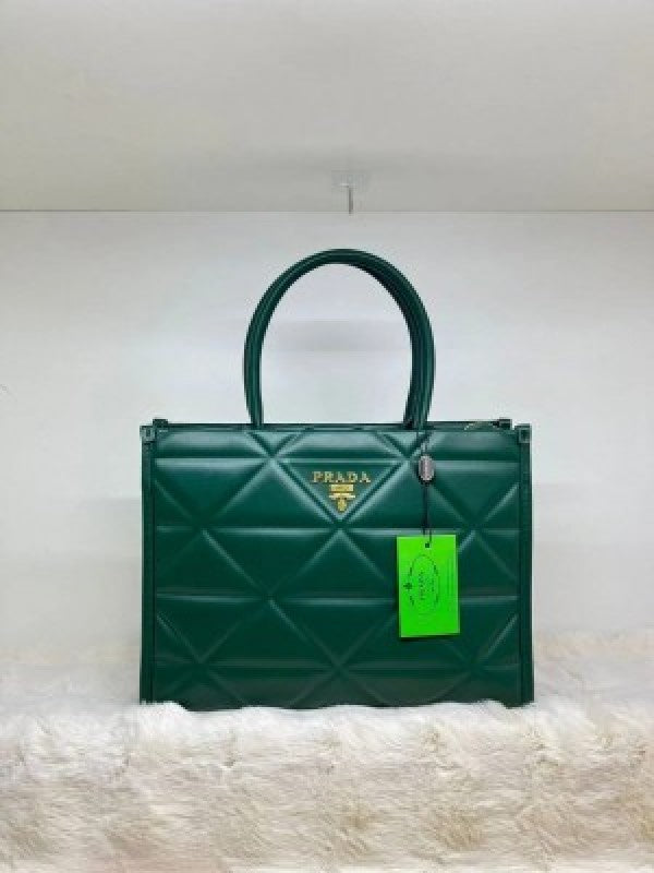 Prrada leather symbole tote bag with dust cover & dust bag