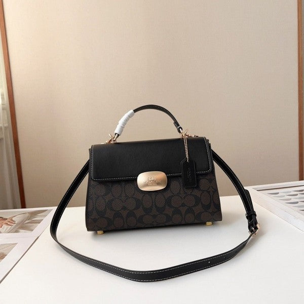 COAACH Eliza Top Handle In Signature Canvas