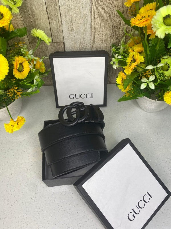 GUCCII FULL BLACK BELT WID OG BOX