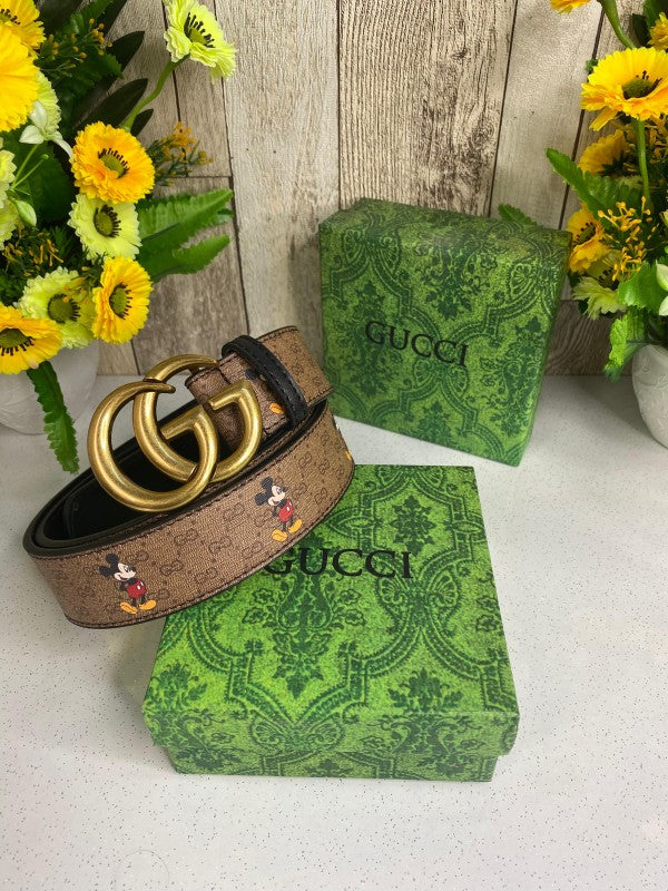 GUCCII MICKEY MOUSE BELT WID OG BOX