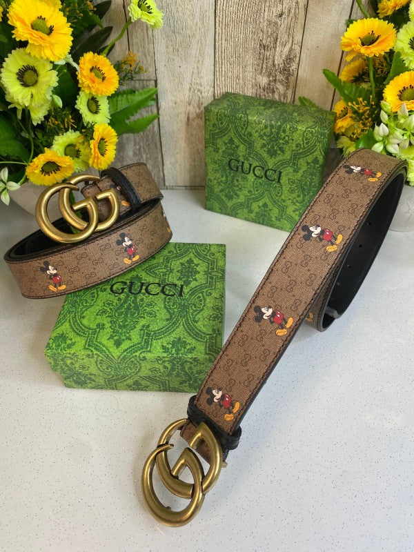 GUCCII MICKEY MOUSE BELT WID OG BOX