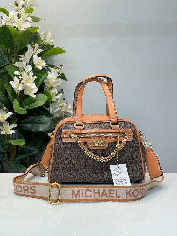 Miichael korrs willias burg boston bag with dust bag white