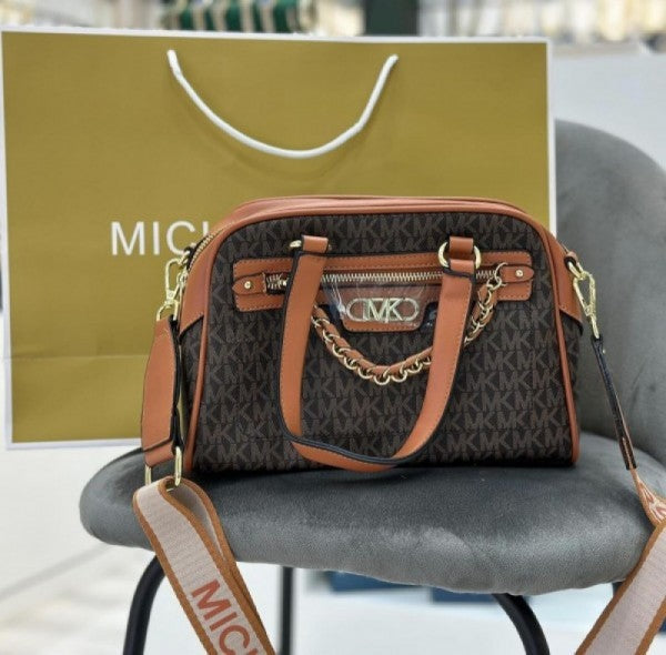 Miichael korrs willias burg boston bag with dust bag white
