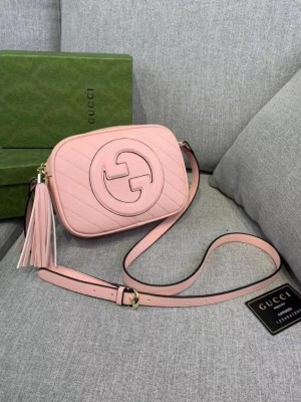 GUCCII Pebbled Leather Sumo Disco Crossbody WITH BOX