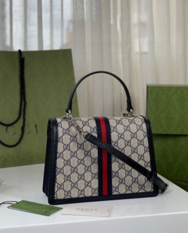 Guccii ophidia gg supreme top handel bag with Folding-box bigsize