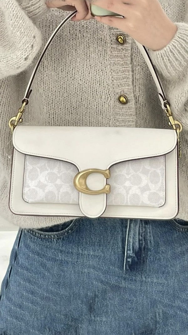Coaach Tabby Shoulder Bag With Signature Canvas