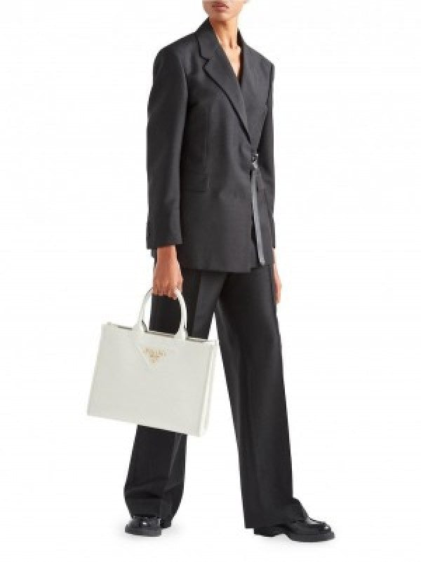 Prrada leather symbole tote bag with dust cover & dust bag