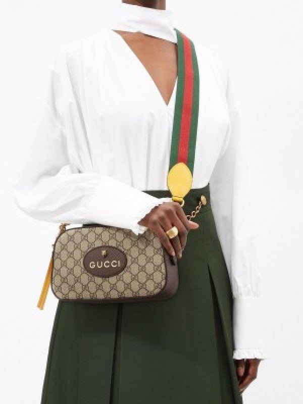 Guccii neo vintage gg supreme messenger bag with og box