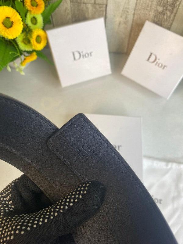 CD DIIOR MENS BELT WID OG BOX CARD & DUST BAG