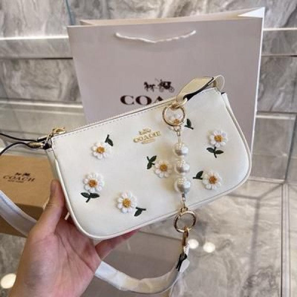 Coaach Nolita Classy Flower Patch Sling Bag With box