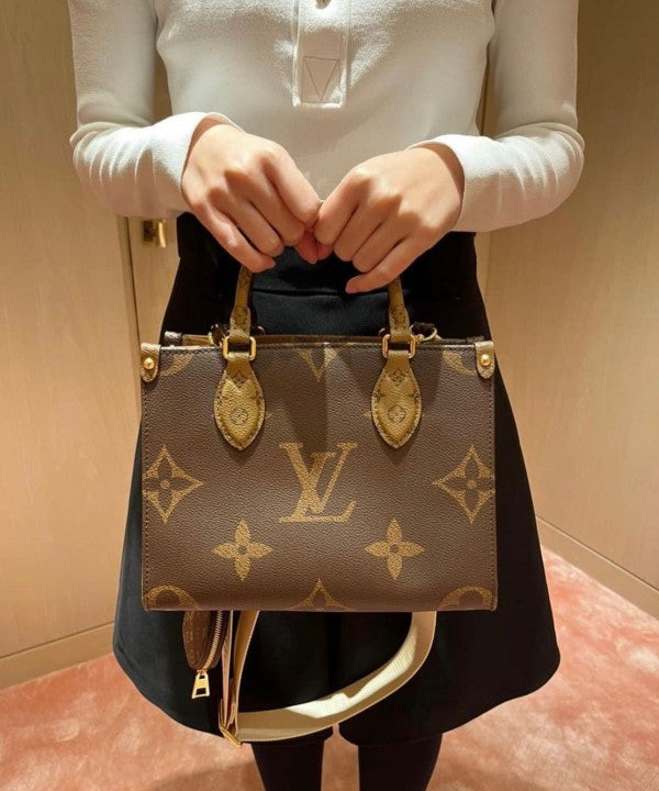 Louiis Vuitton Onthego Pm With Og Box And Dust Bag Including Carry Bag