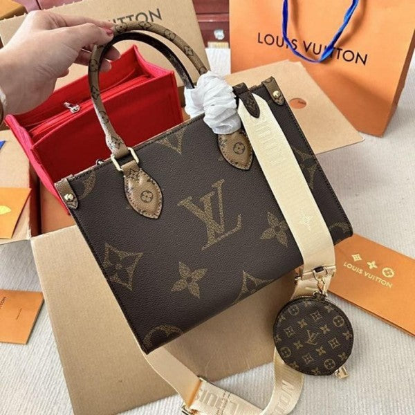 Louiis Vuitton Onthego Pm With Og Box And Dust Bag Including Carry Bag
