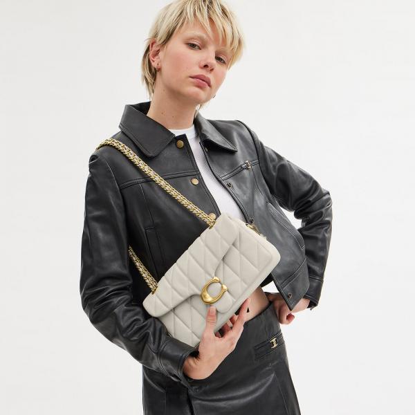 Coaach Tabby Quilted Leather Shoulder Bag With Box Dust bag Bill