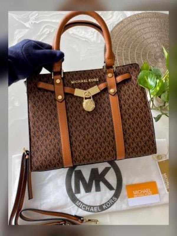 Miichael Kors MK Nouveau Hamilton Large Satchel Bag With Dust Bag