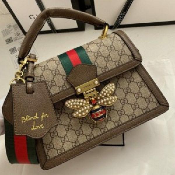 guccii bee queen margaret gg hand bag with box