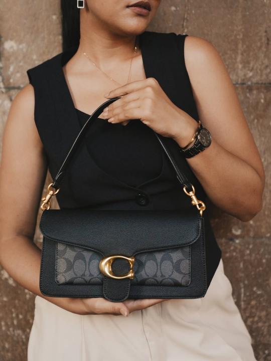 Coaach Tabby Shoulder Bag With Signature Canvas