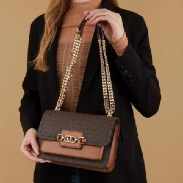 MIICHAEL KORRS HEATHER LARGE SHOULDER BAG WITH BOX