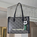 Karrl lagerfeld textured ikon large structured totebag