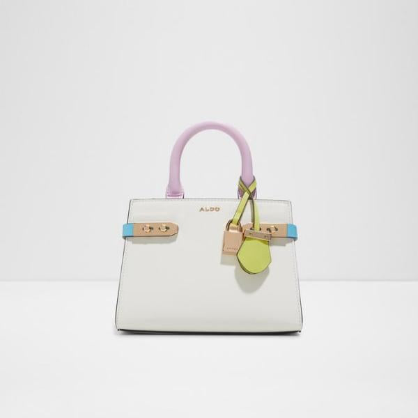 Aldoo Lisbon Womens White Satchel with box