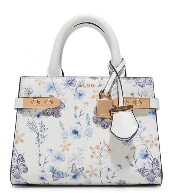 Aldoo Lisbon Womens White Satchel with box