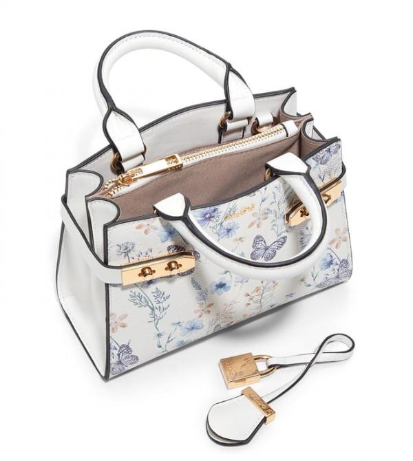 Aldoo Lisbon Womens White Satchel with box