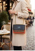 coaach Klare Crossbody In Blocked Signature Canvas With box