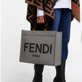 Fendii Sunshine Shopper Tote With Charm LongBelt