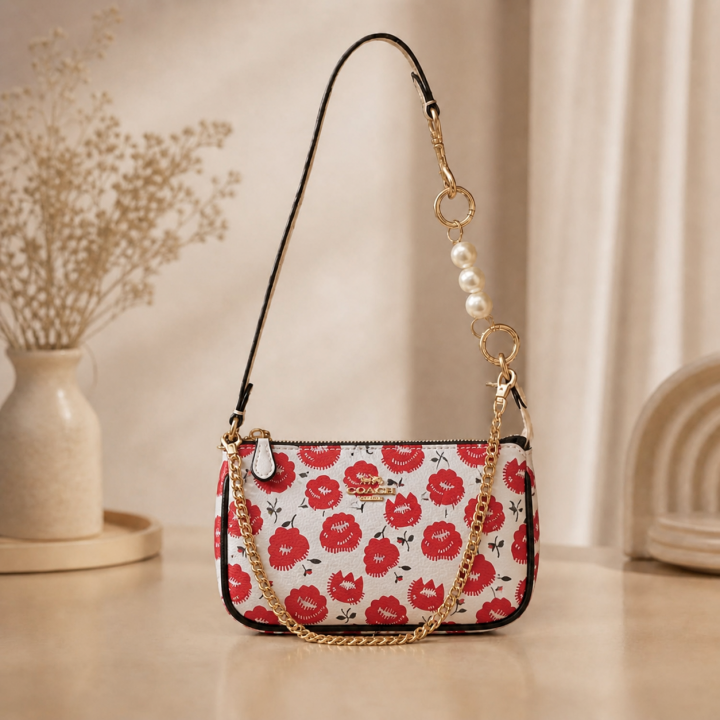 Coaach Nolita Classy Flower Patch Sling Bag With box