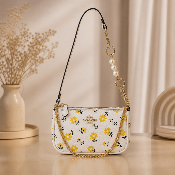 Coaach Nolita Classy Flower Patch Sling Bag With box