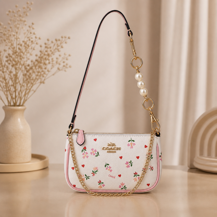 Coaach Nolita Classy Flower Patch Sling Bag With box