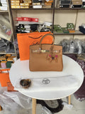 Hermess Birken calf leather hand bag