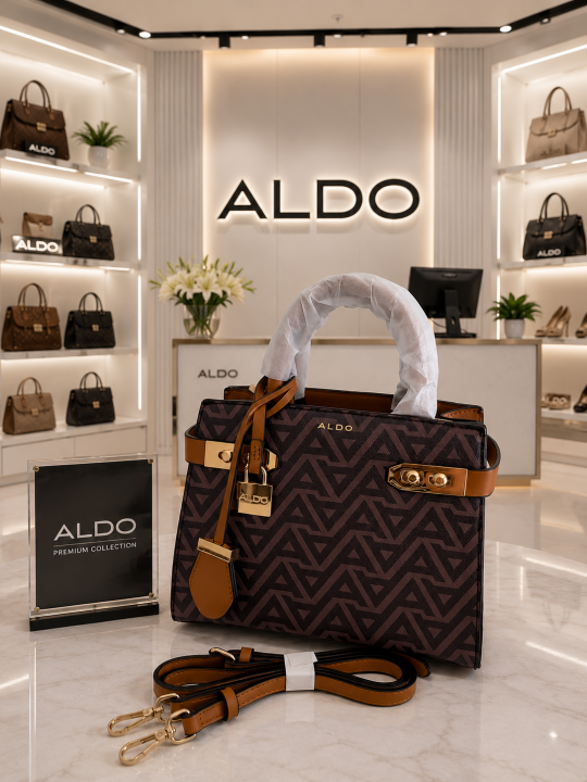Aldoo Lisbon Womens White Satchel with box