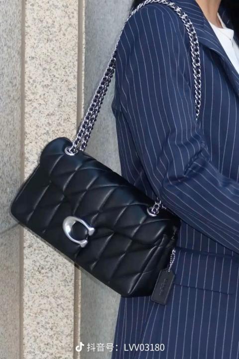 Coaach Tabby Quilted Leather Shoulder Bag With Box Dust bag Bill