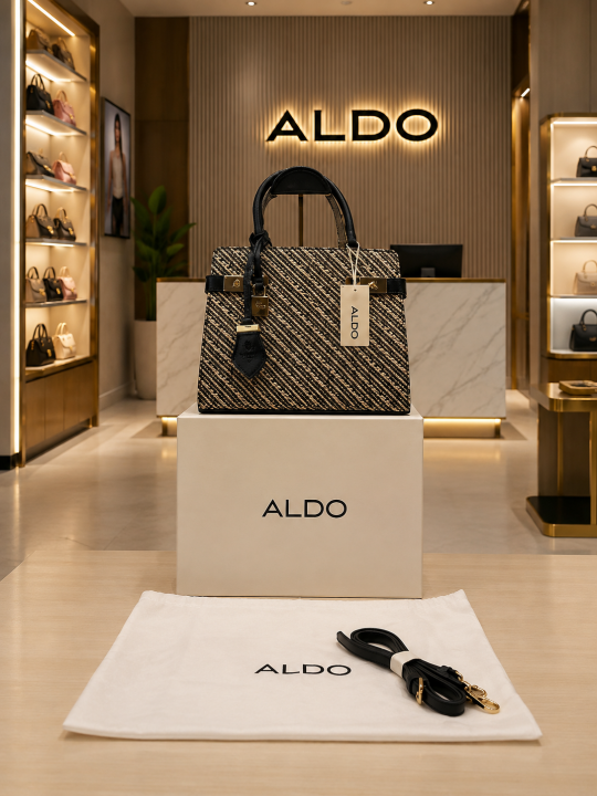 Aldoo Lisbon Womens White Satchel with box