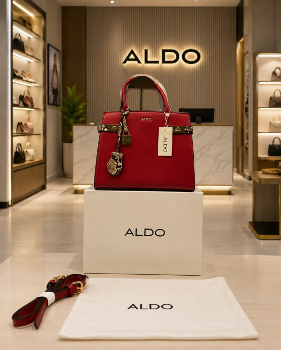 Aldoo Lisbon Womens White Satchel with box