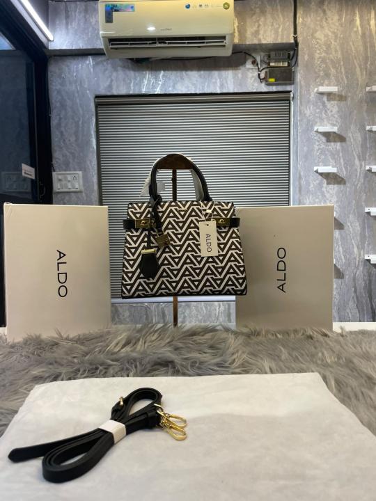 Aldoo Lisbon Womens White Satchel with box