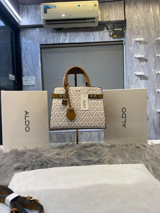 Aldoo Lisbon Womens White Satchel with box