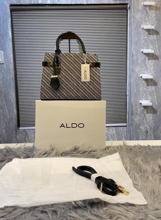 Aldoo Lisbon Womens White Satchel with box