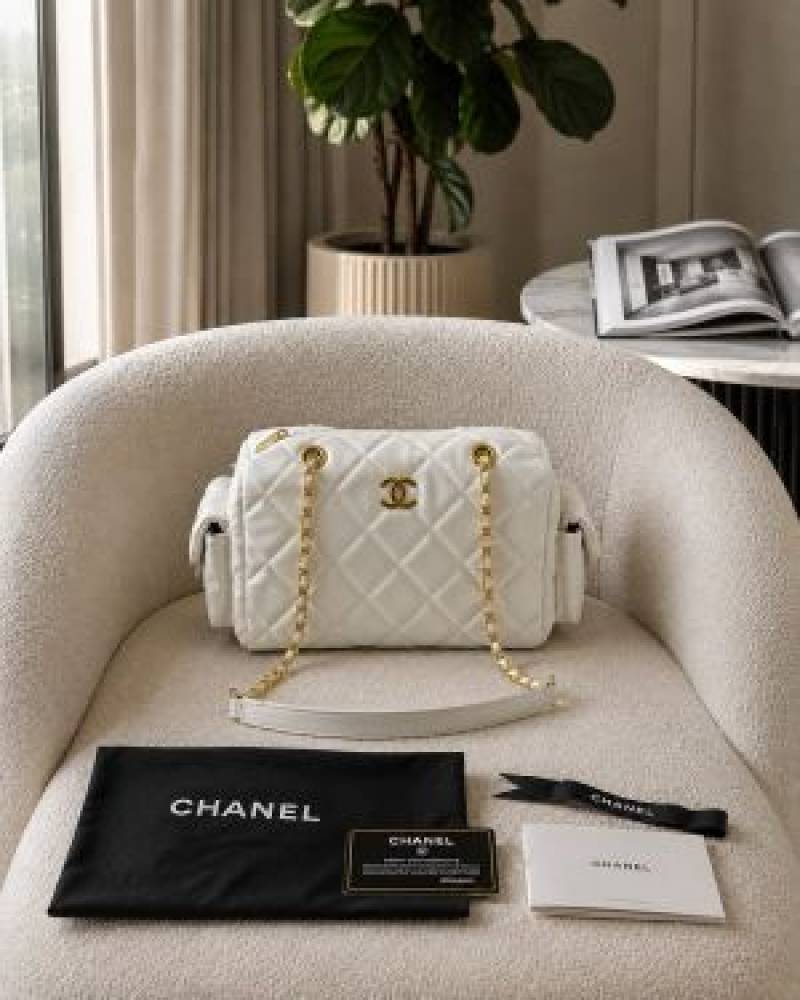 CHANELL BOWLING QUILTED HANDBAG WITH PREMIUM QUALITY BOX