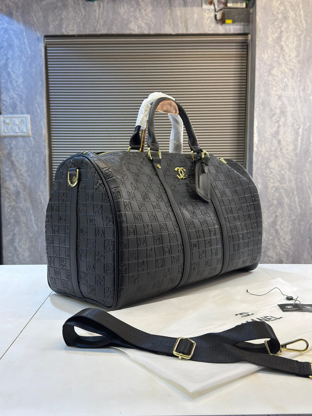 Chanell Monogram Premium Travel Duffel Bag