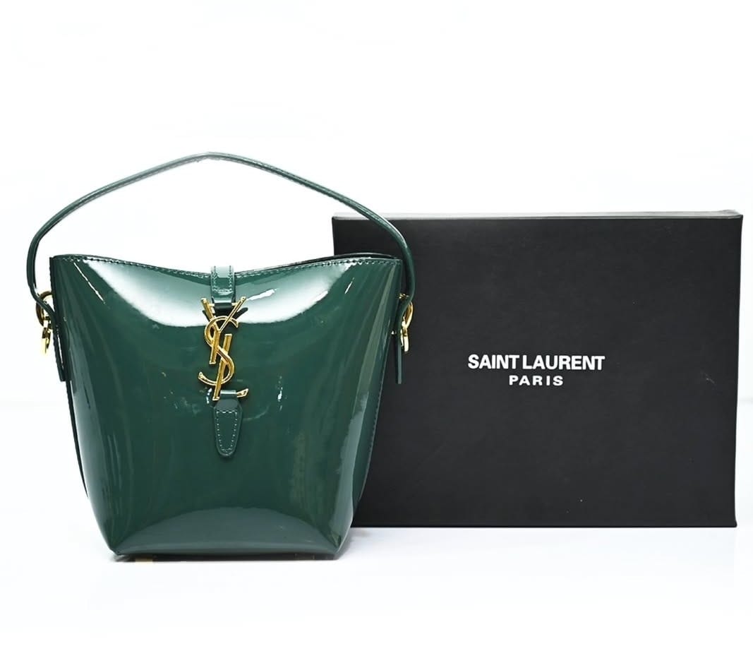 saiint luarent bucket bag with og box