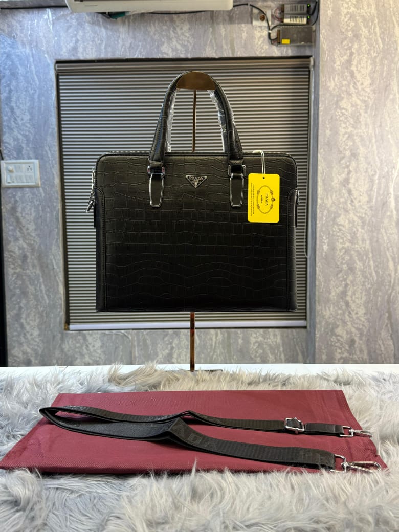 praada Polished Premium Quality Laptop Bag