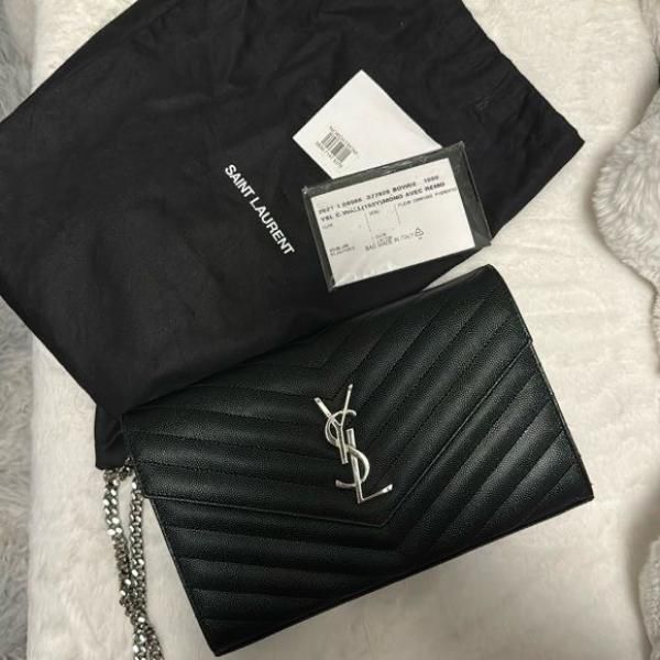Saiint Laurrent Envelope Bag With Double Box & Dust Cover