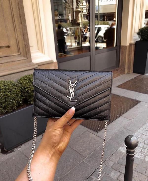 Saiint Laurrent Envelope Bag With Double Box & Dust Cover