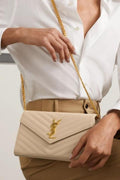 Saiint Laurrent Envelope Bag With Double Box & Dust Cover