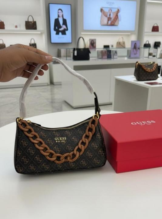 GUEESS DEA TOP ZIPPER SHOULDER BAG WITH BOX