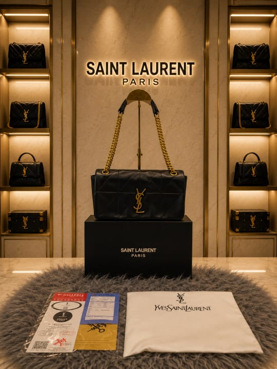 Saiint laurent Medium Monogram Satchel with box