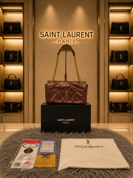 Saiint laurent Medium Monogram Satchel with box